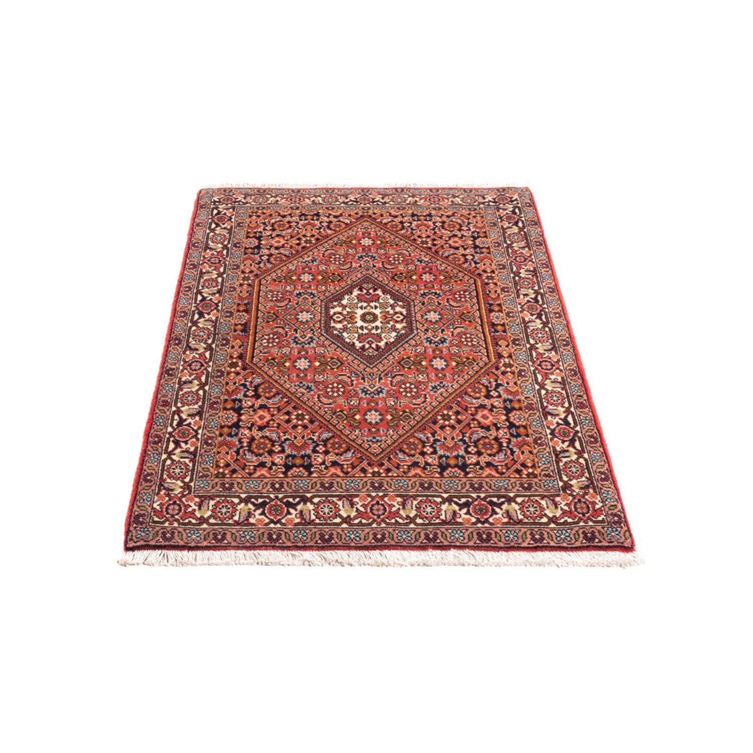 Alfombra persa - Bidjar - 109 x 70 cm - rojo