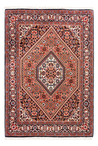 Alfombra persa - Bidjar - 104 x 74 cm - rojo