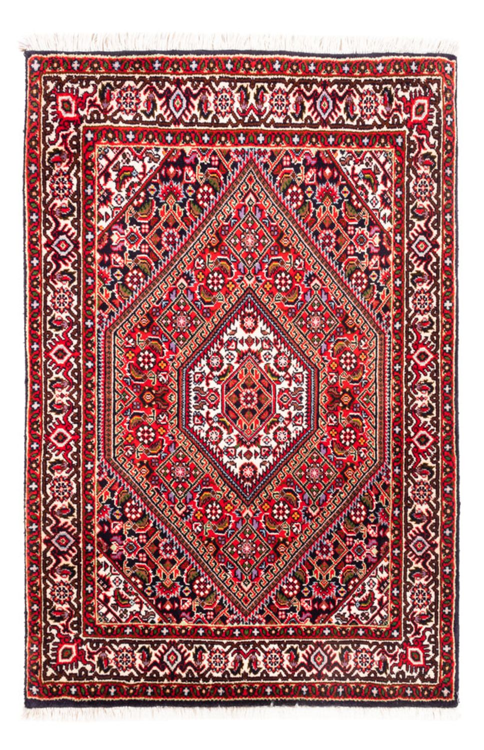 Alfombra persa - Bidjar - 95 x 70 cm - rojo