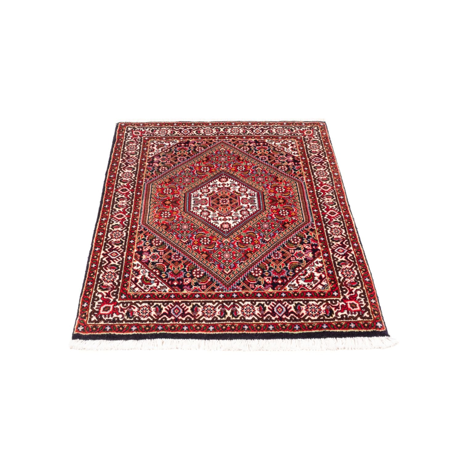 Alfombra persa - Bidjar - 95 x 70 cm - rojo