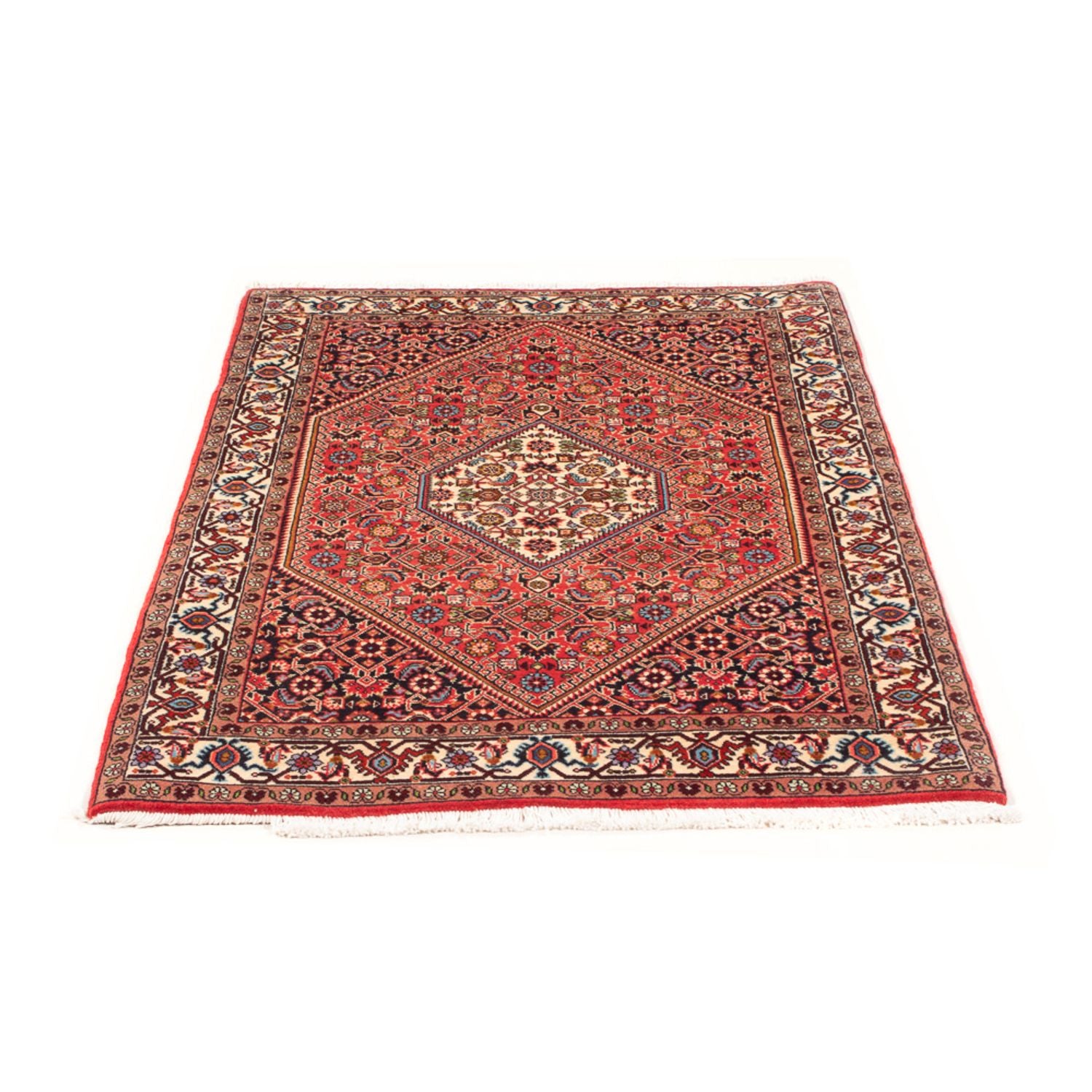 Alfombra persa - Bidjar - 150 x 87 cm - rojo