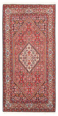 Alfombra persa - Bidjar - 158 x 84 cm - rojo
