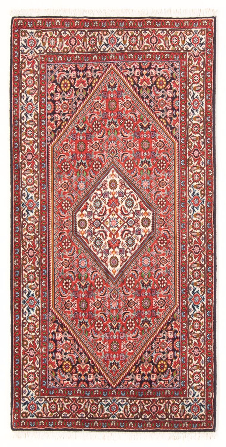 Alfombra persa - Bidjar - 158 x 84 cm - rojo