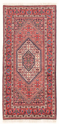 Alfombra persa - Bidjar - 152 x 78 cm - rojo