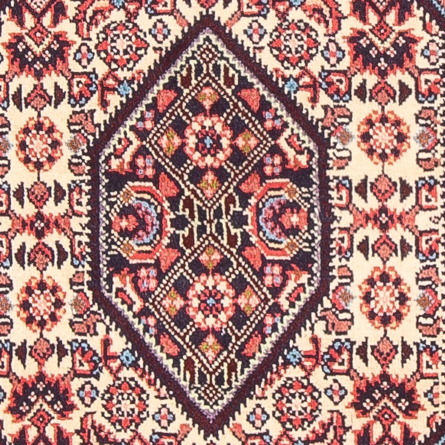 Alfombra persa - Bidjar - 152 x 78 cm - rojo