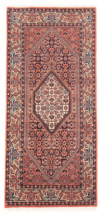 Alfombra persa - Bidjar - 165 x 80 cm - rojo
