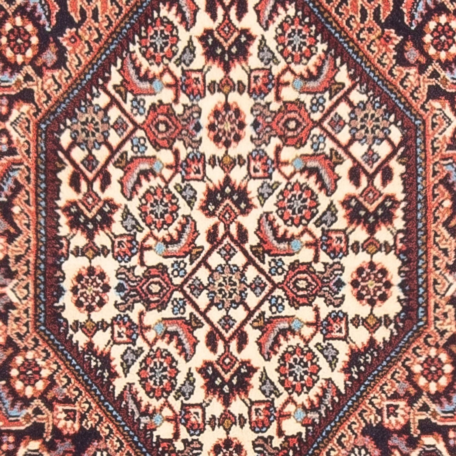 Alfombra persa - Bidjar - 165 x 80 cm - rojo