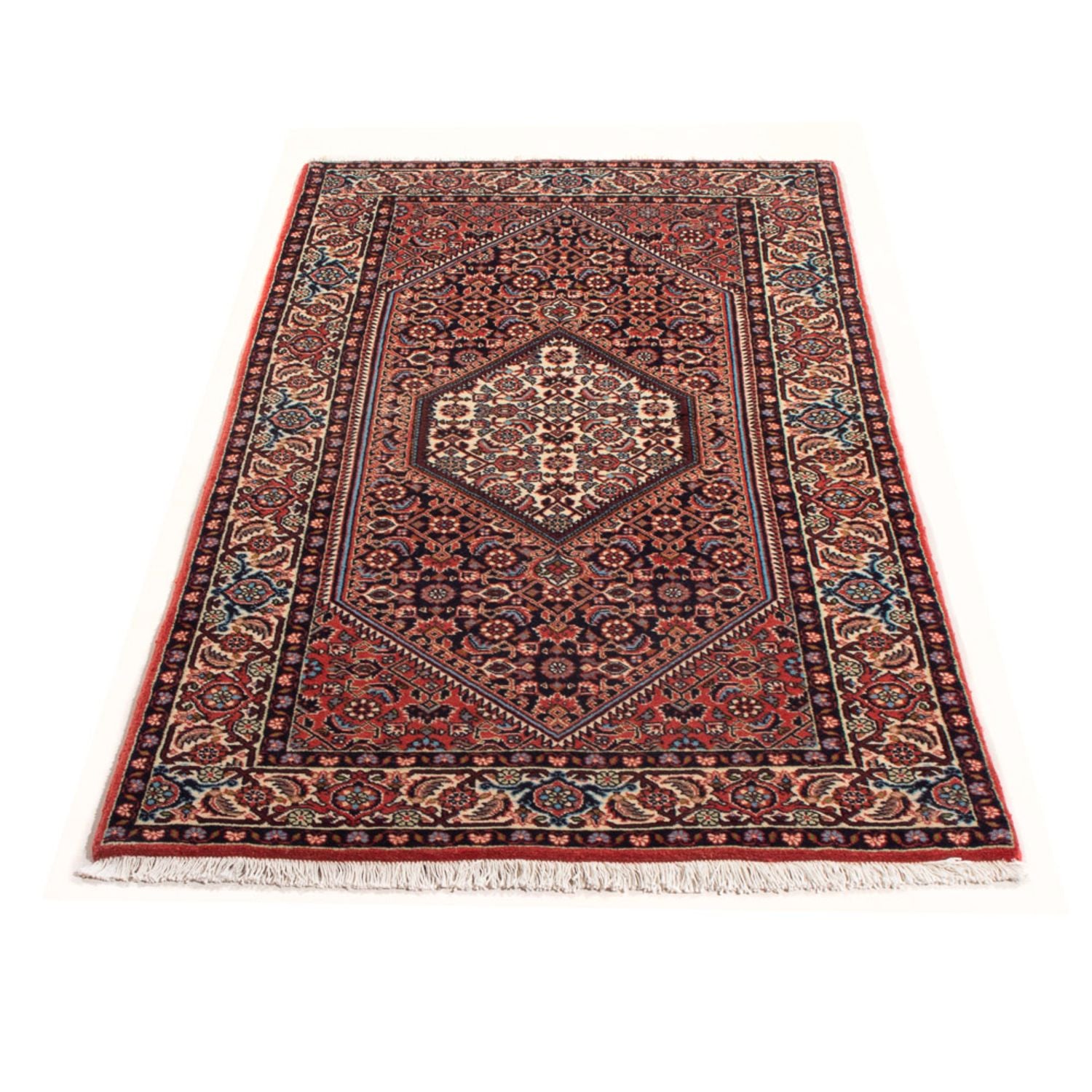 Alfombra persa - Bidjar - 165 x 80 cm - rojo