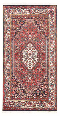 Alfombra persa - Bidjar - 151 x 80 cm - rojo