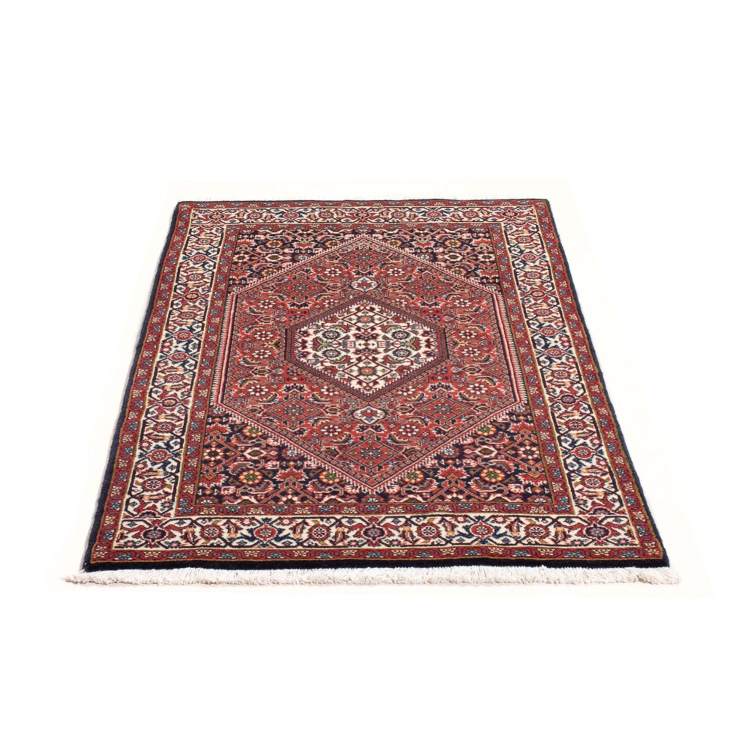 Alfombra persa - Bidjar - 151 x 80 cm - rojo