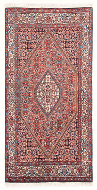 Alfombra persa - Bidjar - 151 x 82 cm - rojo