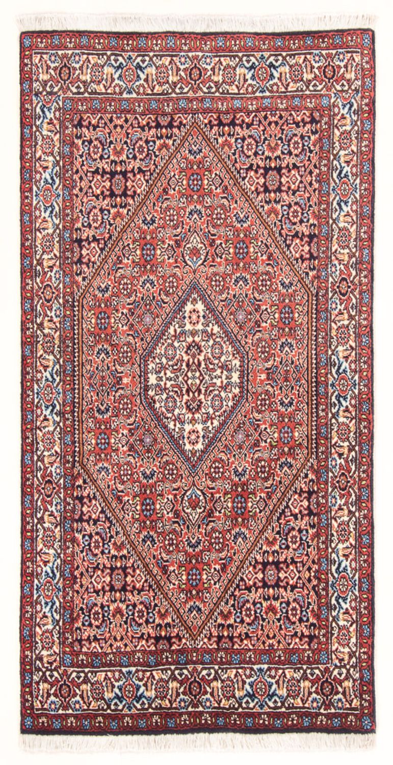Alfombra persa - Bidjar - 151 x 82 cm - rojo