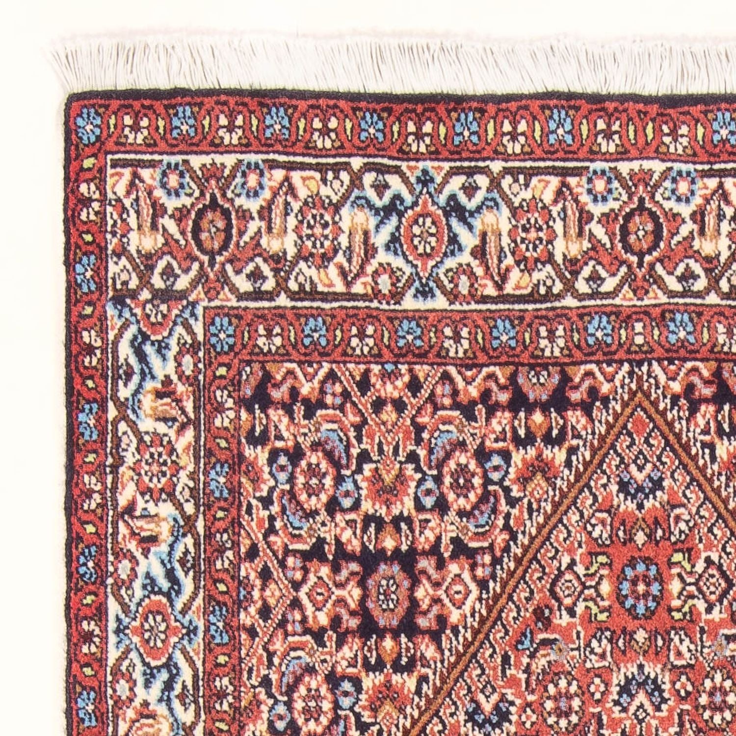 Alfombra persa - Bidjar - 151 x 82 cm - rojo
