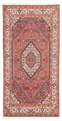 Alfombra persa - Bidjar - 154 x 83 cm - rojo