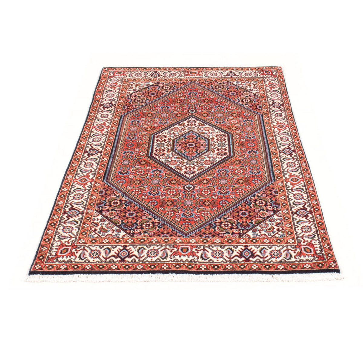 Alfombra persa - Bidjar - 154 x 83 cm - rojo