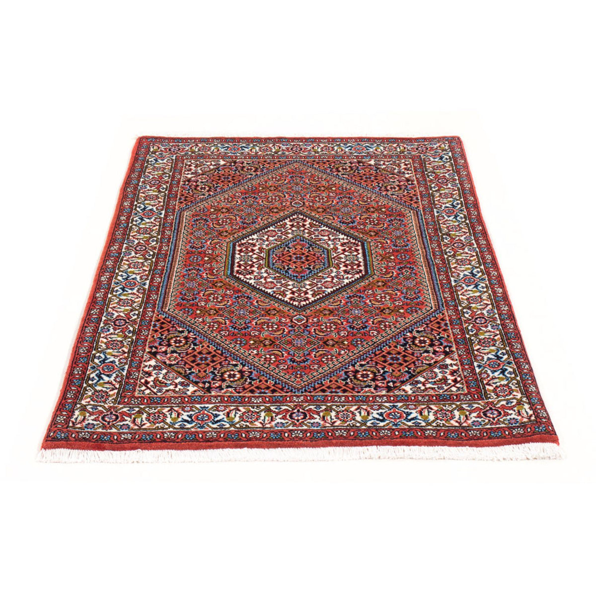 Alfombra persa - Bidjar - 138 x 84 cm - rojo