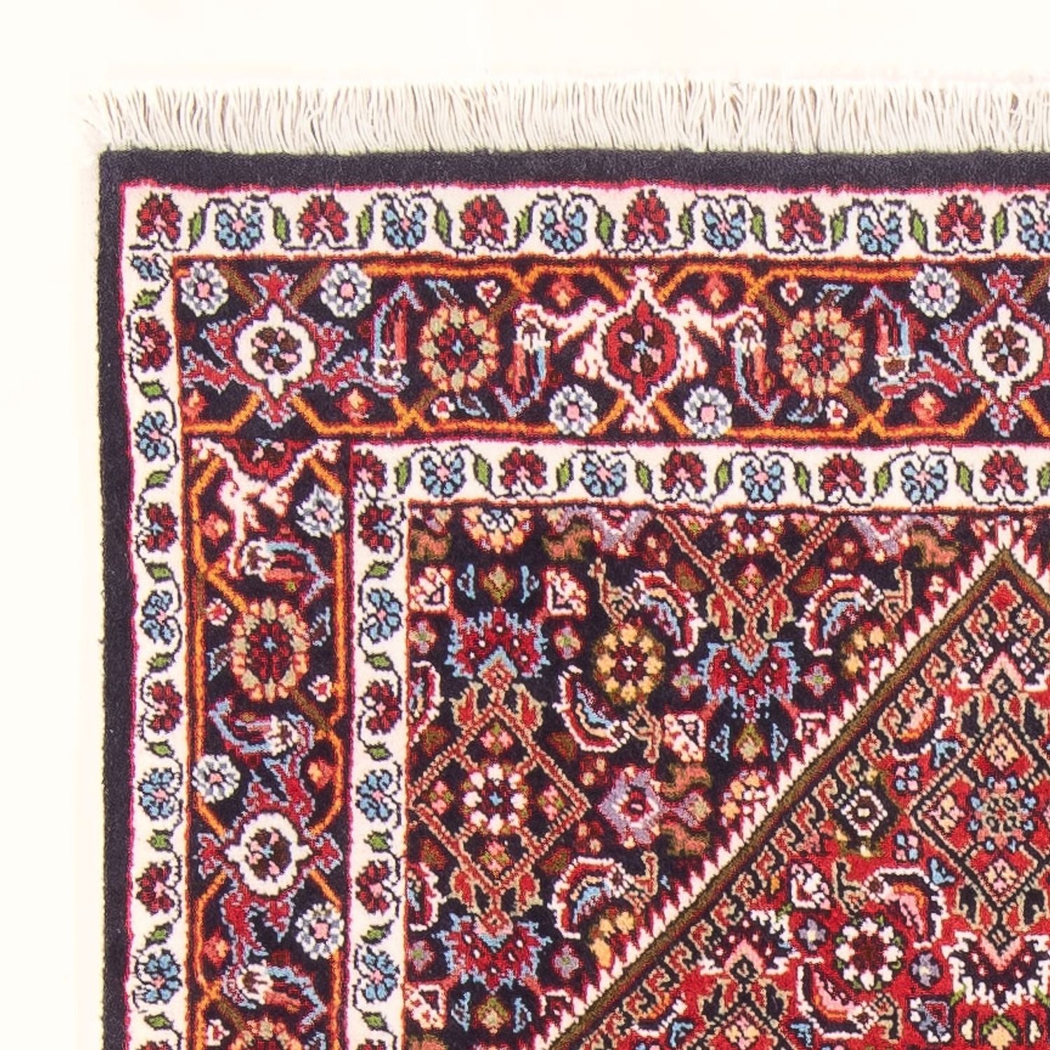 Alfombra persa - Bidjar - 138 x 83 cm - rojo