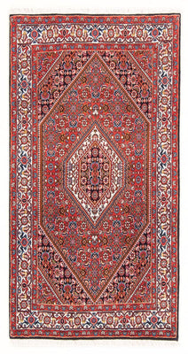 Alfombra persa - Bidjar - 150 x 83 cm - rojo