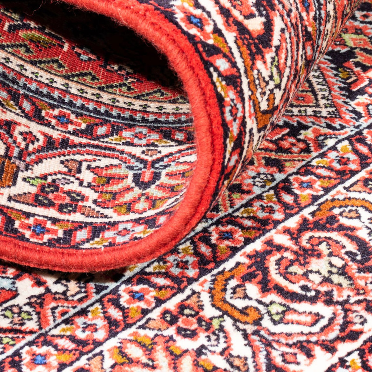 Alfombra persa - Bidjar - 140 x 82 cm - rojo