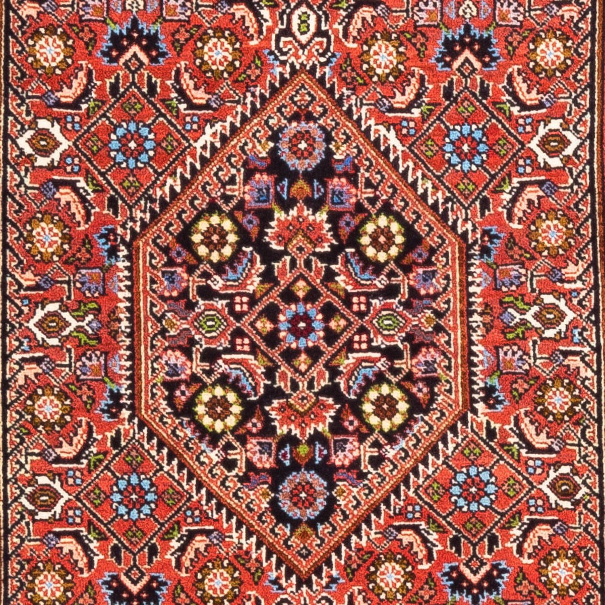 Alfombra persa - Bidjar - 145 x 84 cm - rojo