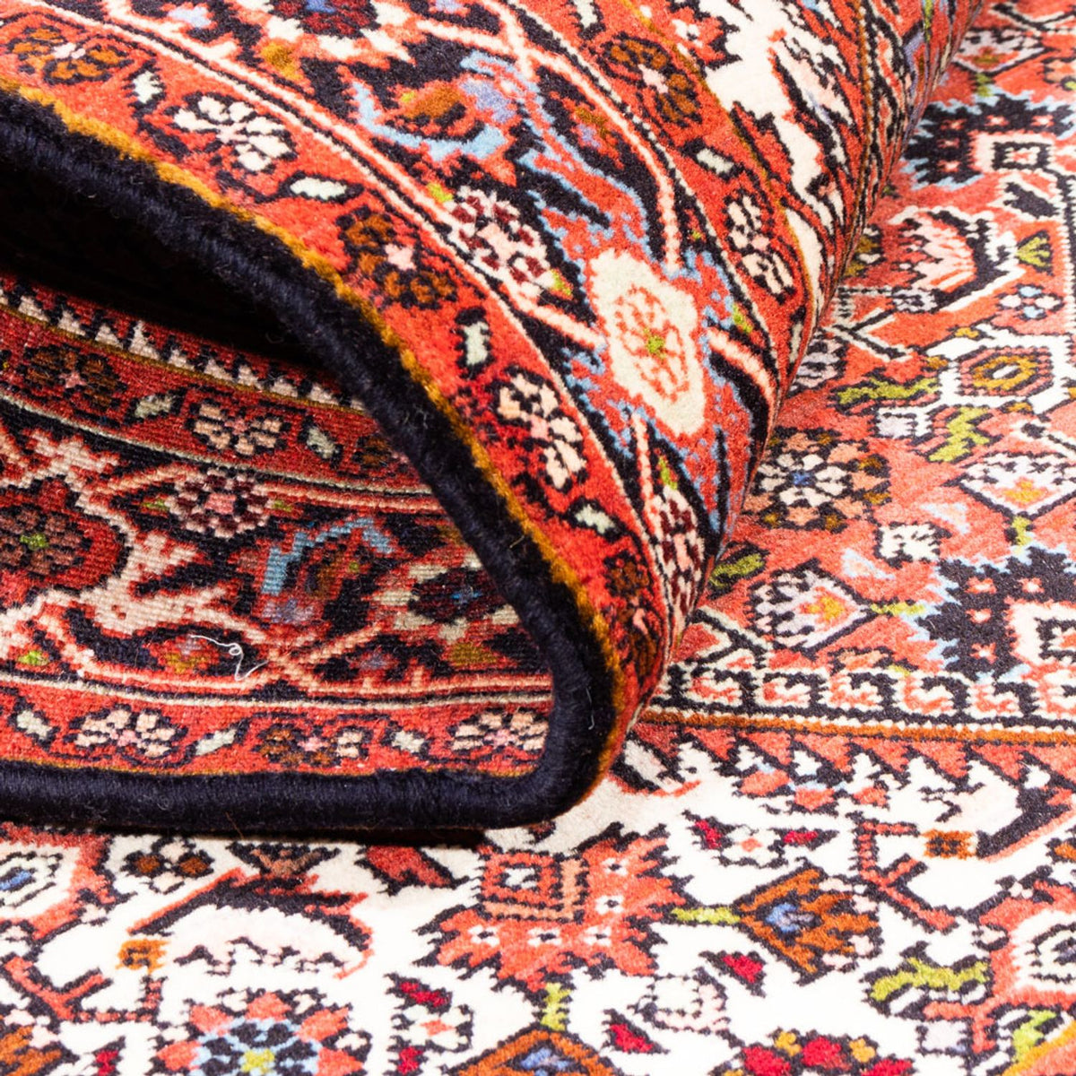 Alfombra persa - Bidjar - 145 x 84 cm - rojo