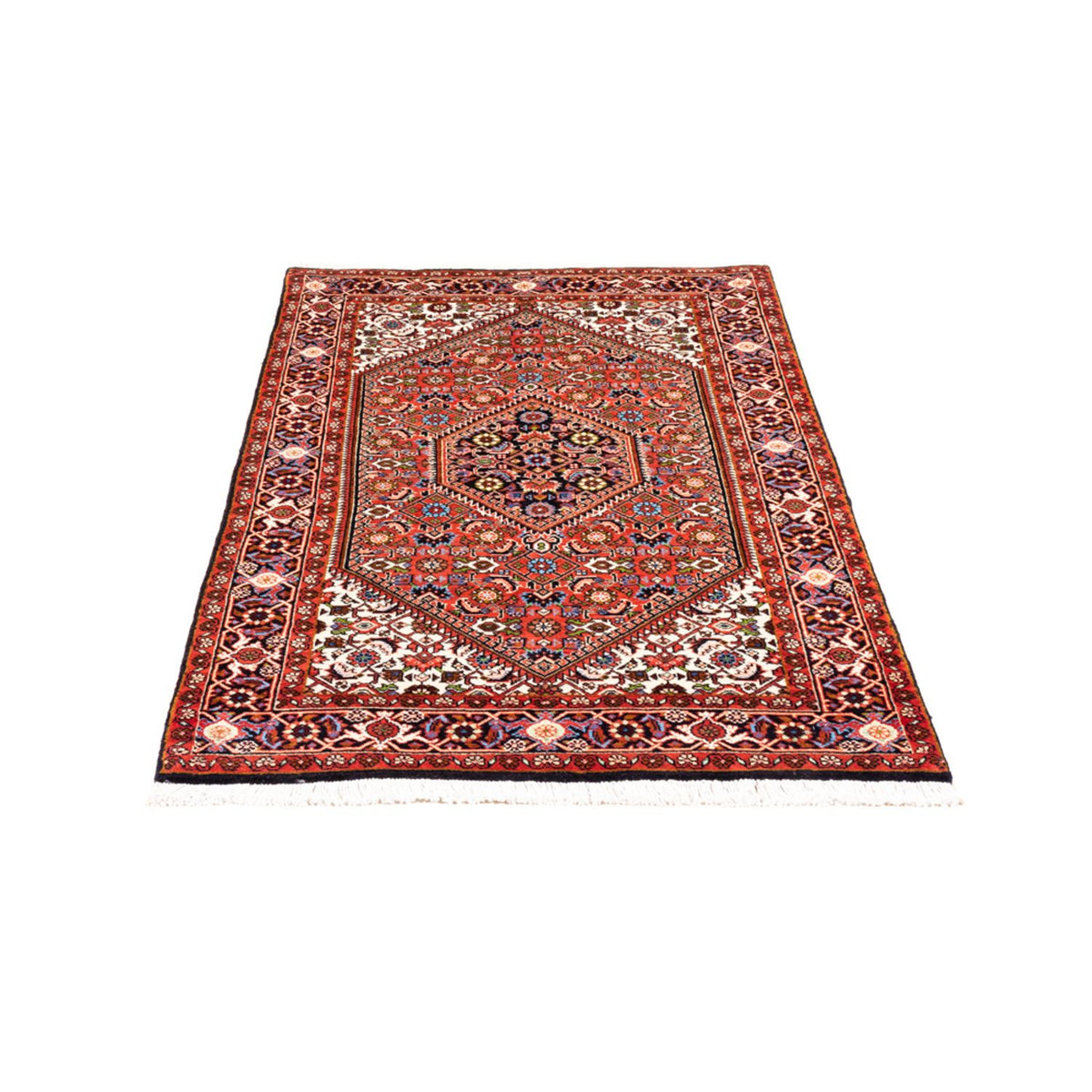 Alfombra persa - Bidjar - 145 x 84 cm - rojo
