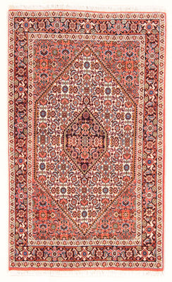 Alfombra persa - Bidjar - 135 x 84 cm - rojo