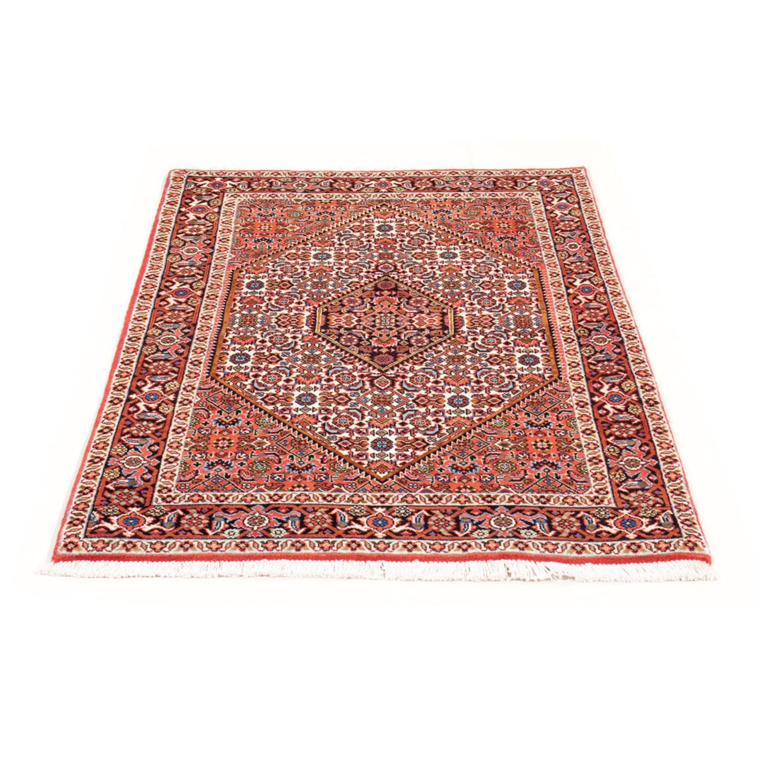Alfombra persa - Bidjar - 135 x 84 cm - rojo
