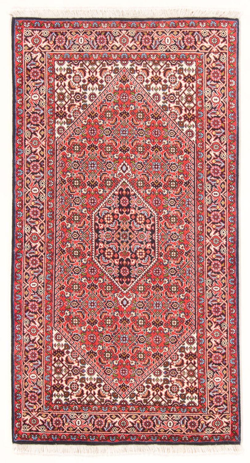 Alfombra persa - Bidjar - 152 x 82 cm - rojo
