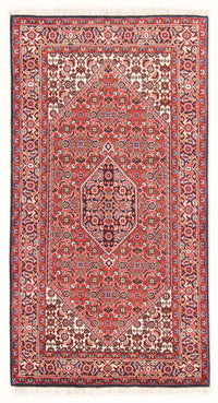 Alfombra persa - Bidjar - 152 x 82 cm - rojo