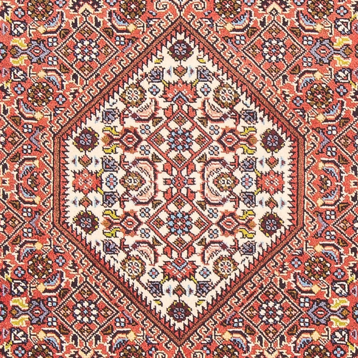 Alfombra persa - Bidjar - 144 x 83 cm - rojo