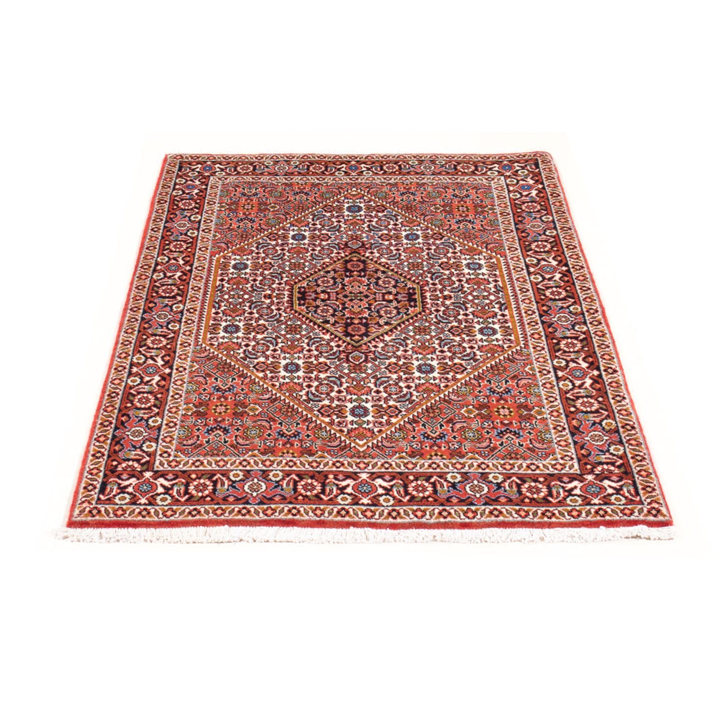 Alfombra persa - Bidjar - 137 x 85 cm - rojo