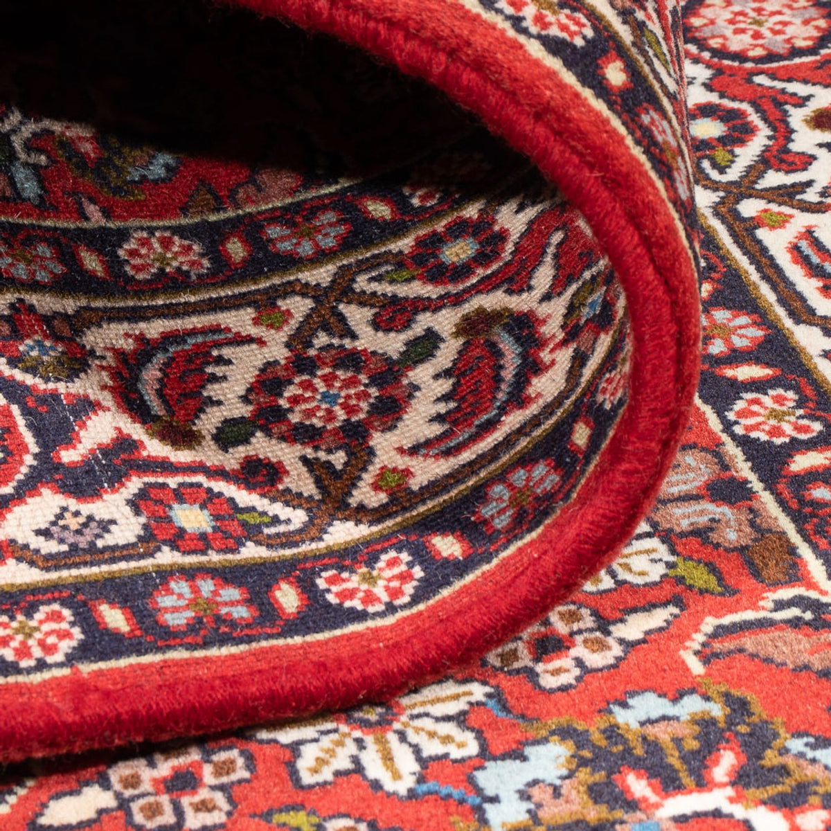 Alfombra persa - Bidjar - 143 x 82 cm - rojo