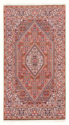 Alfombra persa - Bidjar - 147 x 84 cm - rojo