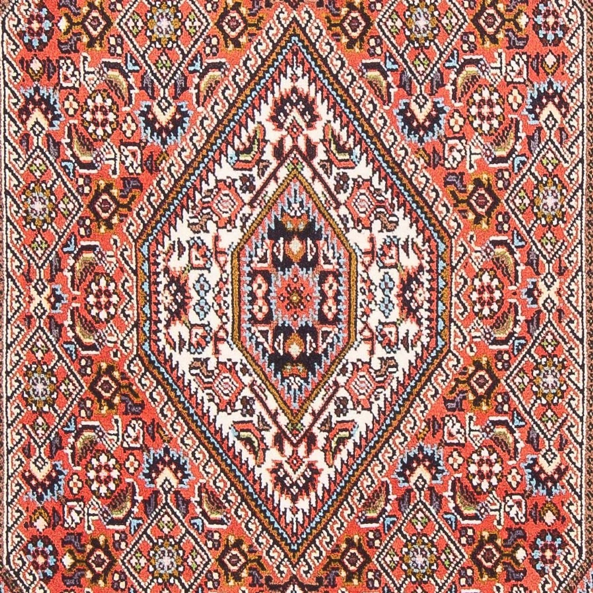Alfombra persa - Bidjar - 147 x 84 cm - rojo