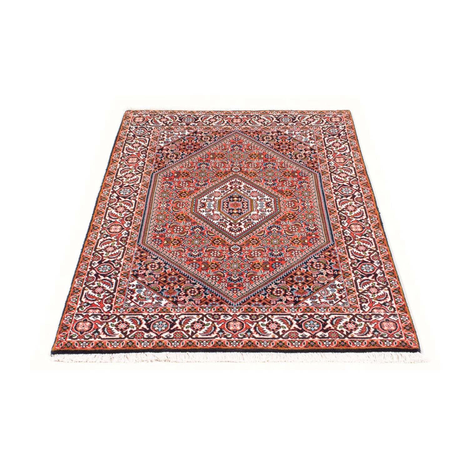 Alfombra persa - Bidjar - 147 x 84 cm - rojo