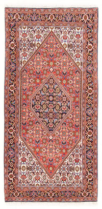 Alfombra persa - Bidjar - 165 x 84 cm - rojo
