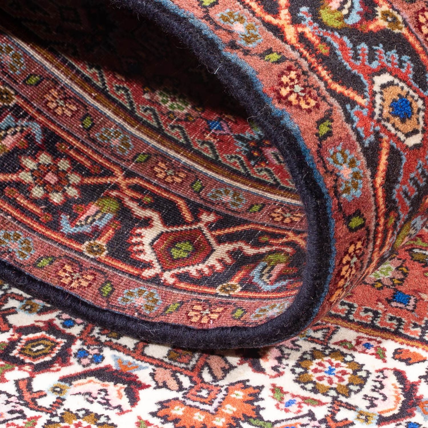 Alfombra persa - Bidjar - 165 x 84 cm - rojo