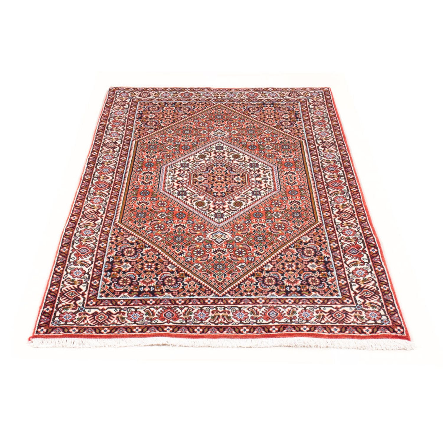 Alfombra persa - Bidjar - 156 x 84 cm - rojo