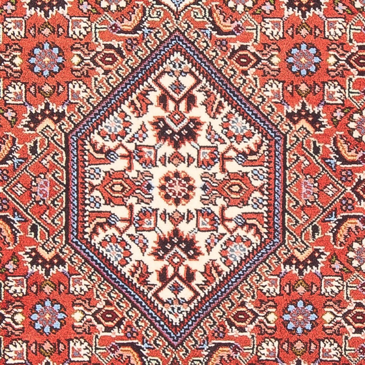 Alfombra persa - Bidjar - 136 x 84 cm - rojo