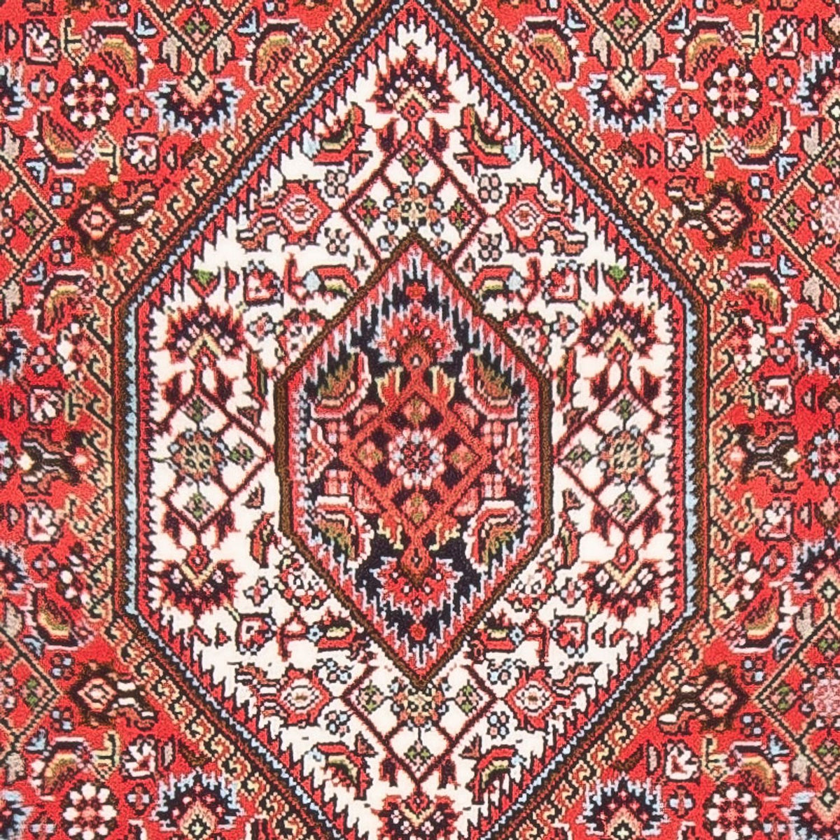 Alfombra persa - Bidjar - 138 x 83 cm - rojo