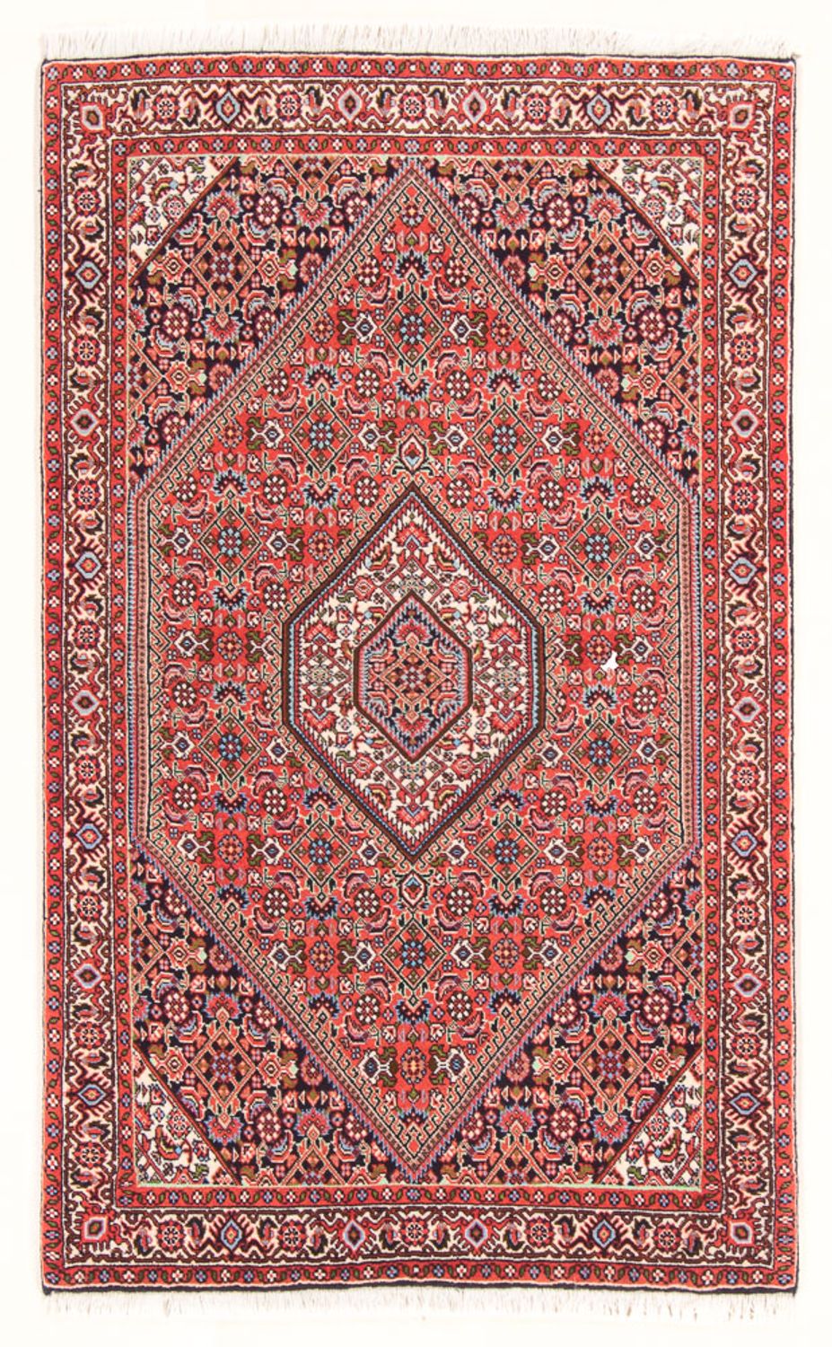 Alfombra persa - Bidjar - 142 x 84 cm - rojo
