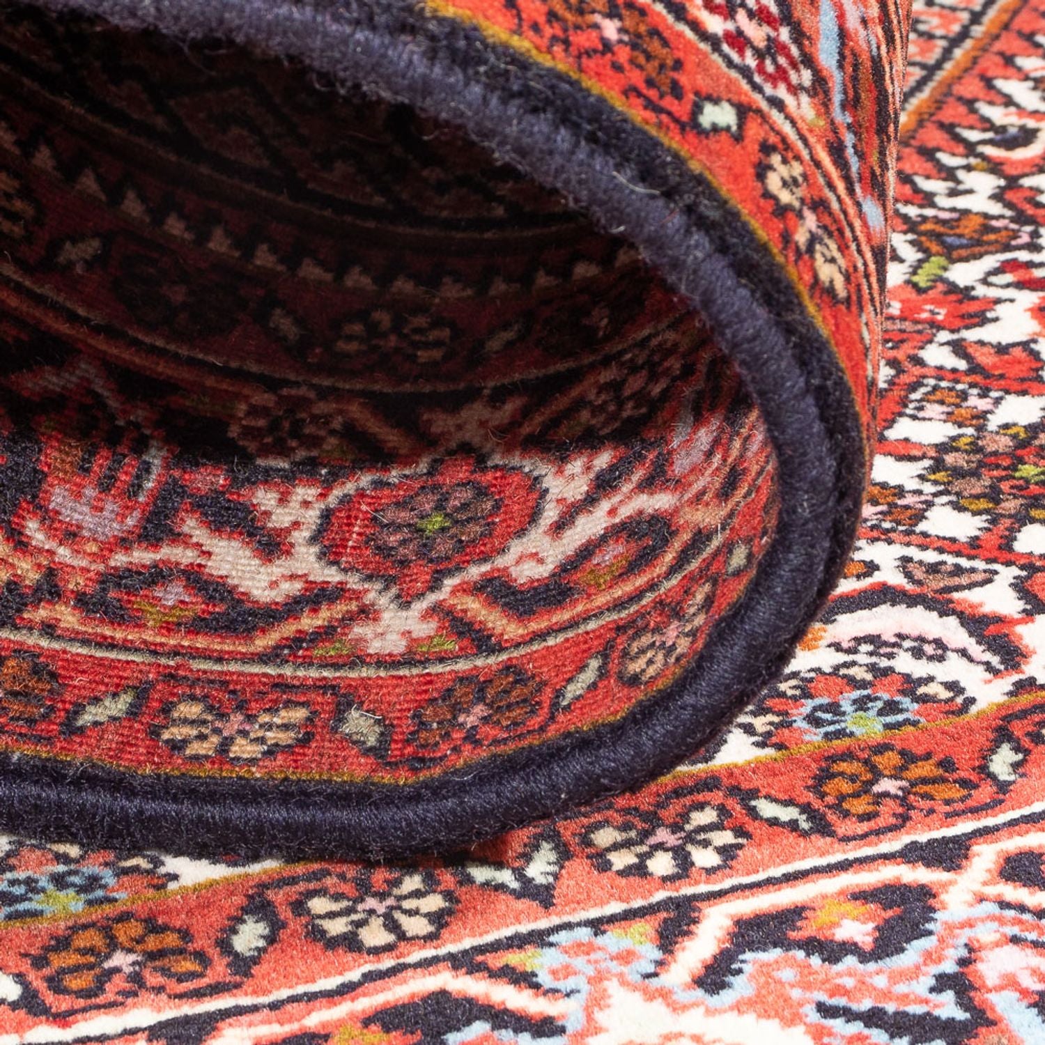 Alfombra persa - Bidjar - 142 x 82 cm - rojo