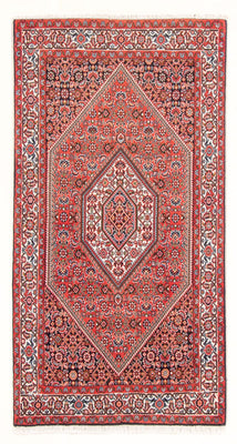 Alfombra persa - Bidjar - 155 x 85 cm - rojo
