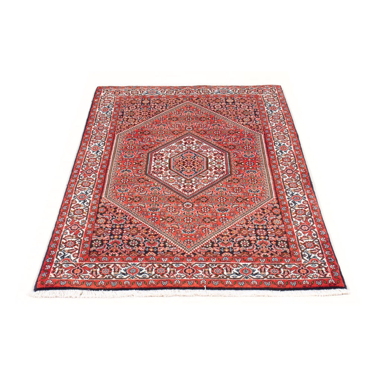 Alfombra persa - Bidjar - 155 x 85 cm - rojo