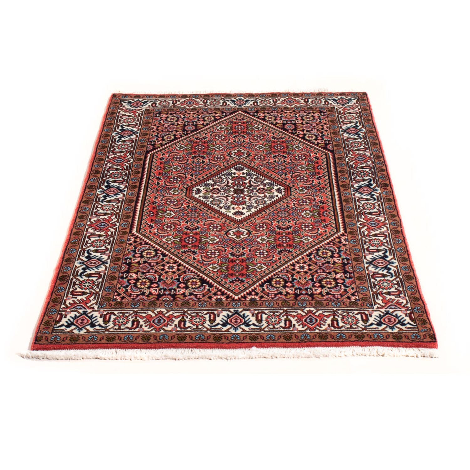 Alfombra persa - Bidjar - 140 x 82 cm - rojo