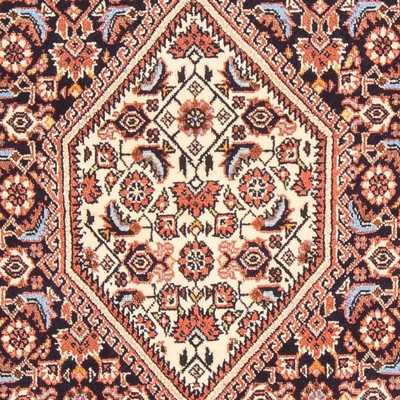 Alfombra persa - Bidjar - 136 x 83 cm - azul oscuro
