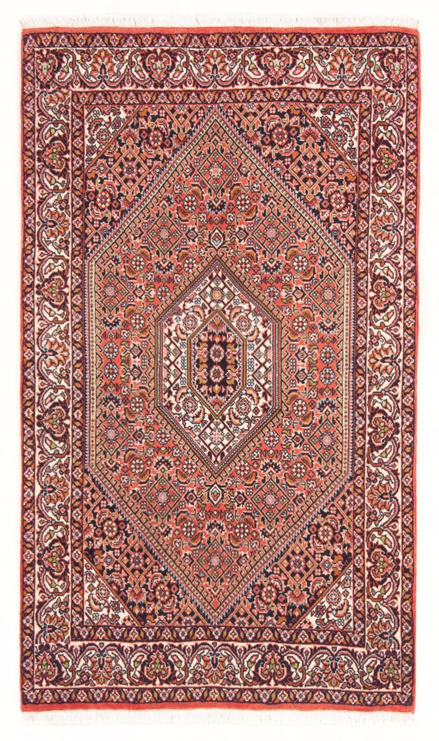 Alfombra persa - Bidjar - 132 x 84 cm - rojo