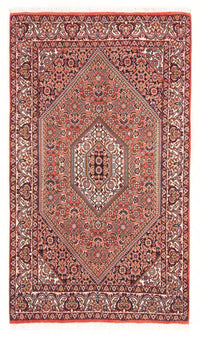 Alfombra persa - Bidjar - 132 x 84 cm - rojo