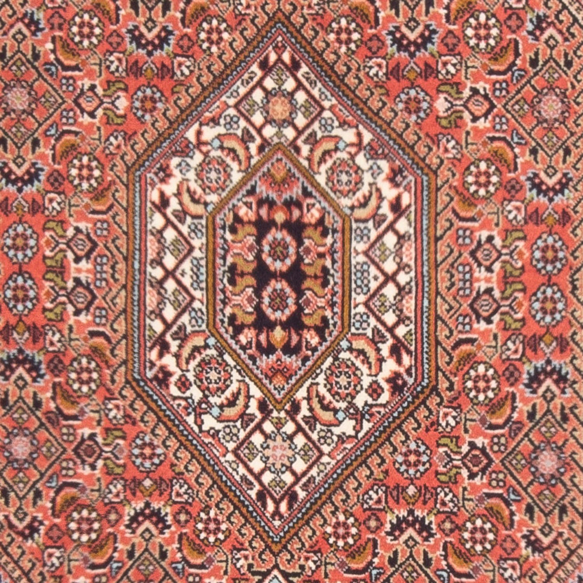 Alfombra persa - Bidjar - 132 x 84 cm - rojo
